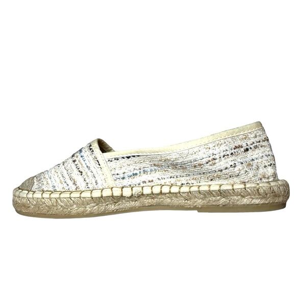 NWOT Alpargatus Women’s Handmade Espadrille Flats Cream/Tan Size 6.5-7 (37) - Picture 6 of 8